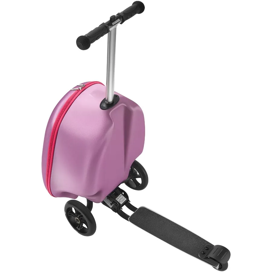 Ride-on Luggage 20L Capacity 20-Inch Scooter Suitcase with Flashing PU Wheels Adjustable Handle and Non-Slip Grip Foldable and
Ride-on Luggage 20L Capacity 20-Inch Scooter Suitcase with Flashing PU Wheels Adjustable Handle and Non-Slip Grip Foldable and