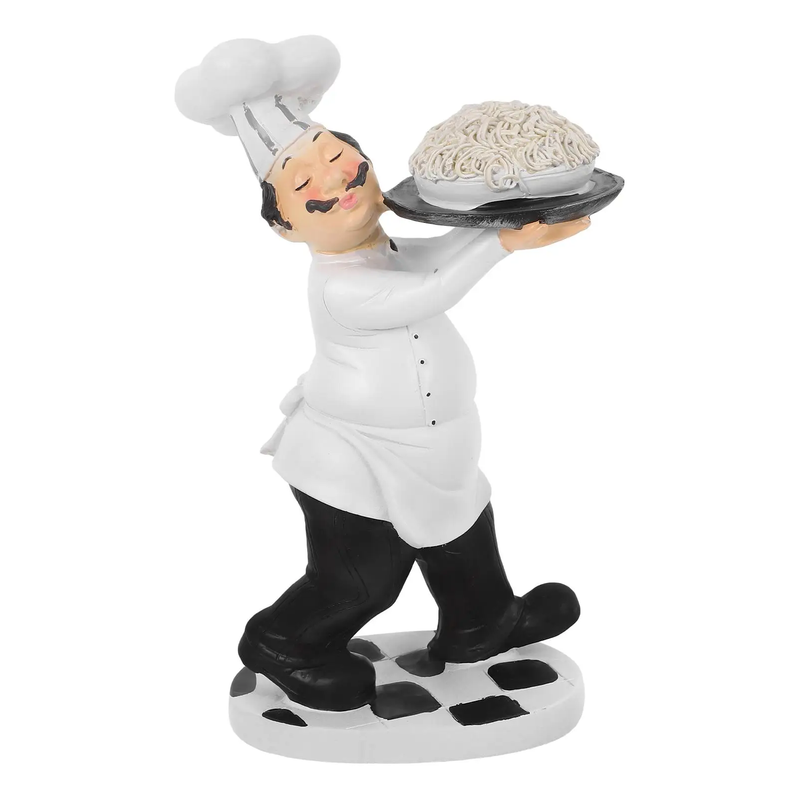 Resin Chef Ornament Kitchen Cook Sculpture Outdoor Ornaments Colorful Statue Coffee Table
Resin Chef Ornament Kitchen Cook Sculpture Outdoor Ornaments Colorful Statue Coffee Table