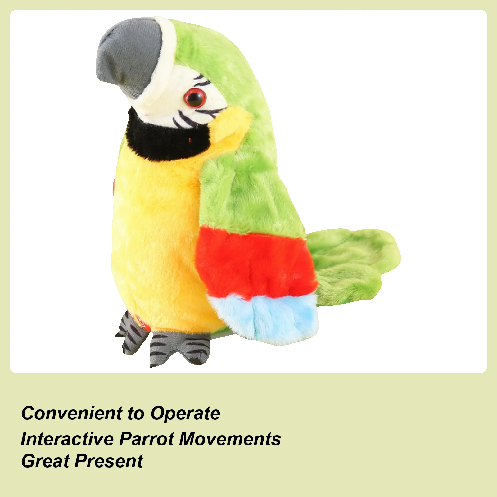 Talking Bird Plush Bird Speaking Tool Realistic Twerking Parrot Educational Toy For Speech Training Birthday Travel Outdoor
Talking Bird Plush Bird Speaking Tool Realistic Twerking Parrot Educational Toy For Speech Training Birthday Travel Outdoor