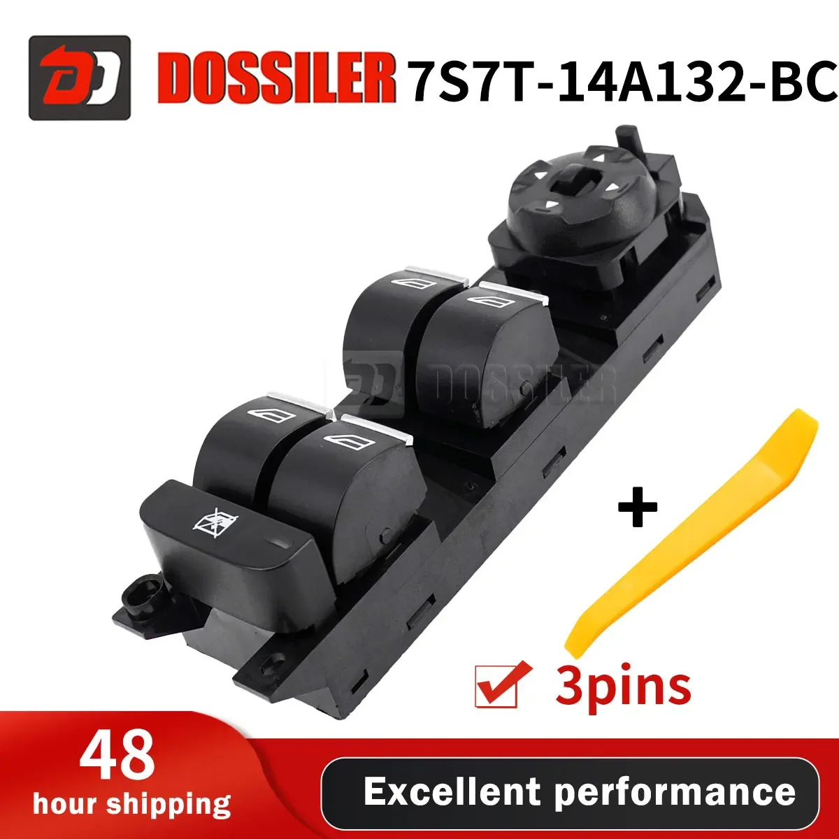 7S7T-14A132-BC Dossiler Hight Quality Electric Control Power Master Window Switch For Ford Mondeo MK4 S-MAX GALAXY 07-12 3 Pins
7S7T-14A132-BC Dossiler Hight Quality Electric Control Power Master Window Switch For Ford Mondeo MK4 S-MAX GALAXY 07-12 3 Pins