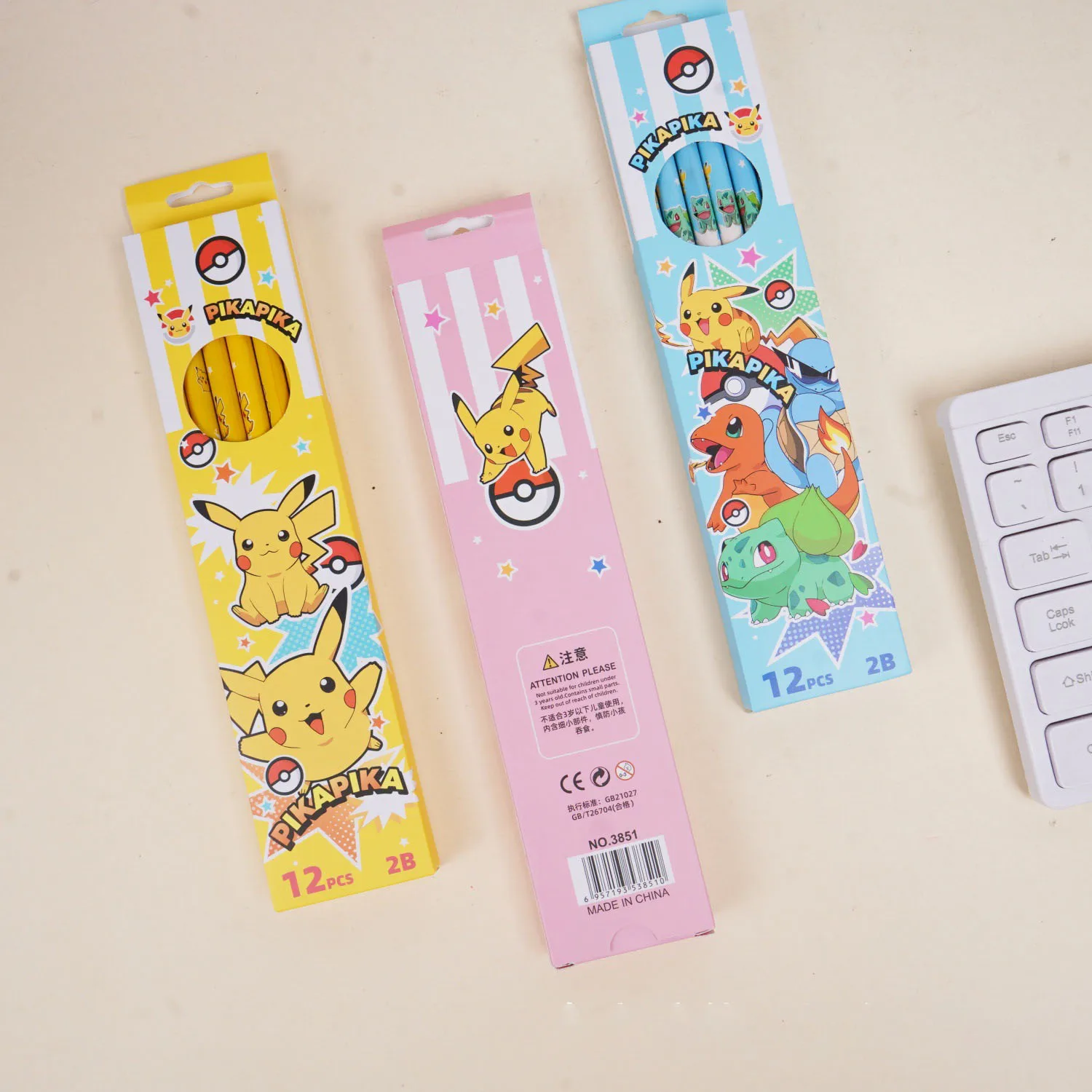 Pokémon Pikachu HB Pencils 12 Pack Boxed Cartoon School Pencils for Primary Students Writing Drawing Sketching
Pokémon Pikachu HB Pencils 12 Pack Boxed Cartoon School Pencils for Primary Students Writing Drawing Sketching