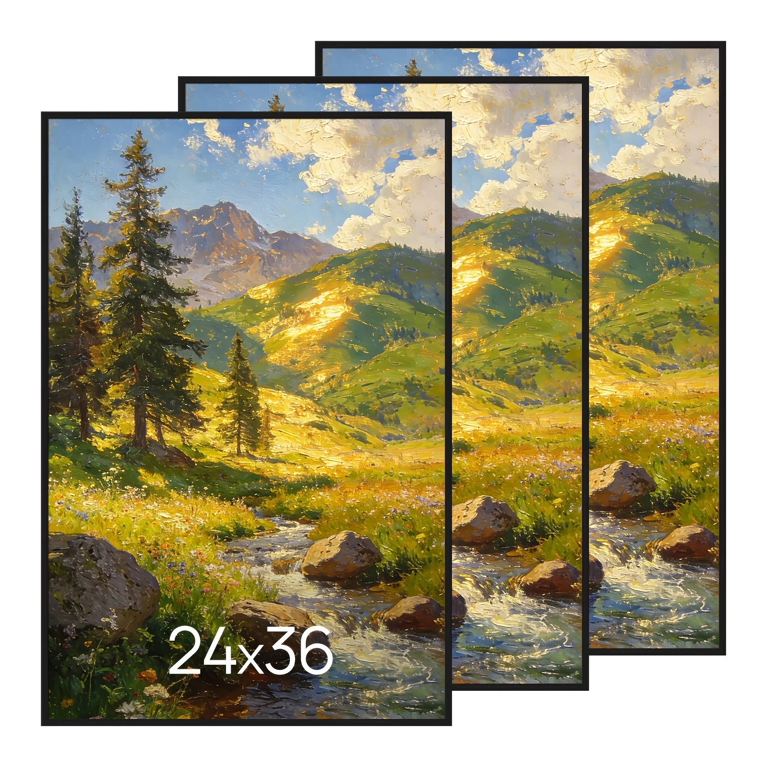 3 Pack 24X36 Poster Frame Black, Picture Frames 24 X 36 for Horizontal Or Vertical Wall Mounting - Slide-In Photo Frame Strips, Scratch-Proof Wall Gallery Photo Frame
3 Pack 24X36 Poster Frame Black, Picture Frames 24 X 36 for Horizontal Or Vertical Wall Mounting - Slide-In Photo Frame Strips, Scratch-Proof Wall Gallery Photo Frame