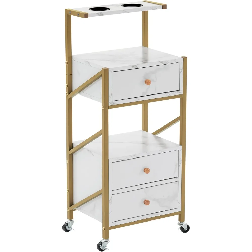 Salon Trolley Cart with Wheels Rolling Cart Barber Station with Drawers Marbled Board for Beauty Salon Makeup Storage with
Salon Trolley Cart with Wheels Rolling Cart Barber Station with Drawers Marbled Board for Beauty Salon Makeup Storage with