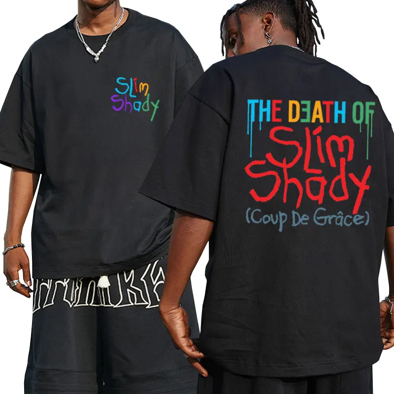 Rapper Eminem The Death of Slim Shady Graphic T Shirt Men Oversized Hip Hop Fashion T-shirt Y2k Unisex Clothes Short Sleeve Tops
Rapper Eminem The Death of Slim Shady Graphic T Shirt Men Oversized Hip Hop Fashion T-shirt Y2k Unisex Clothes Short Sleeve Tops