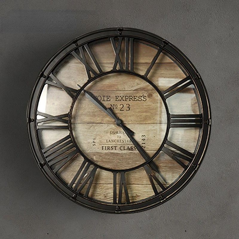 Industrial Style Creative European Retro Living Room Clock Wall Clock Home Indoor American Decorative Clock Restaurant Clock
Industrial Style Creative European Retro Living Room Clock Wall Clock Home Indoor American Decorative Clock Restaurant Clock