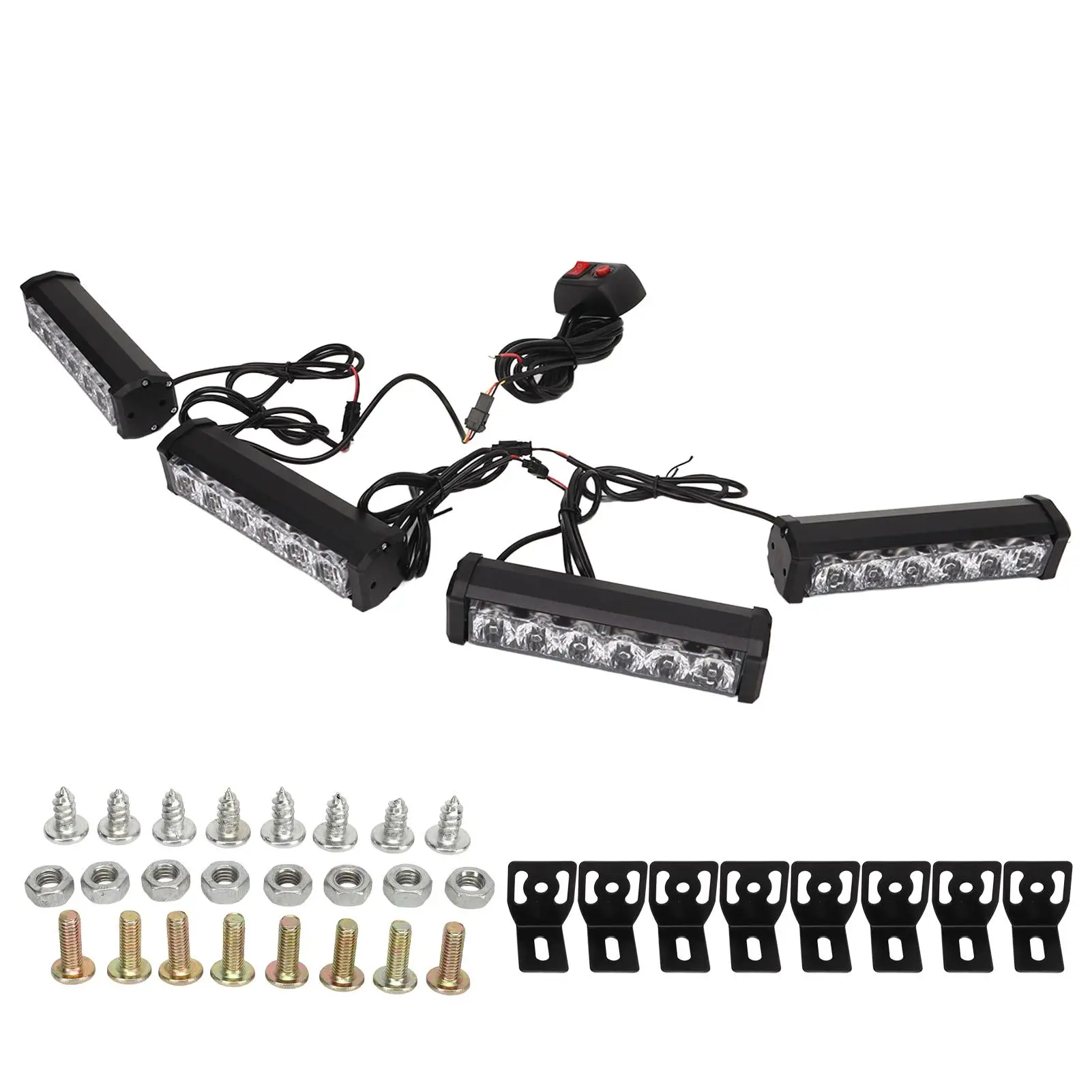 4 in 1 LED Emergency Strobe Light IP67 12V 24V Front Grille Flashing Hazard for vehicle Truck Trailer Van
4 in 1 LED Emergency Strobe Light IP67 12V 24V Front Grille Flashing Hazard for vehicle Truck Trailer Van