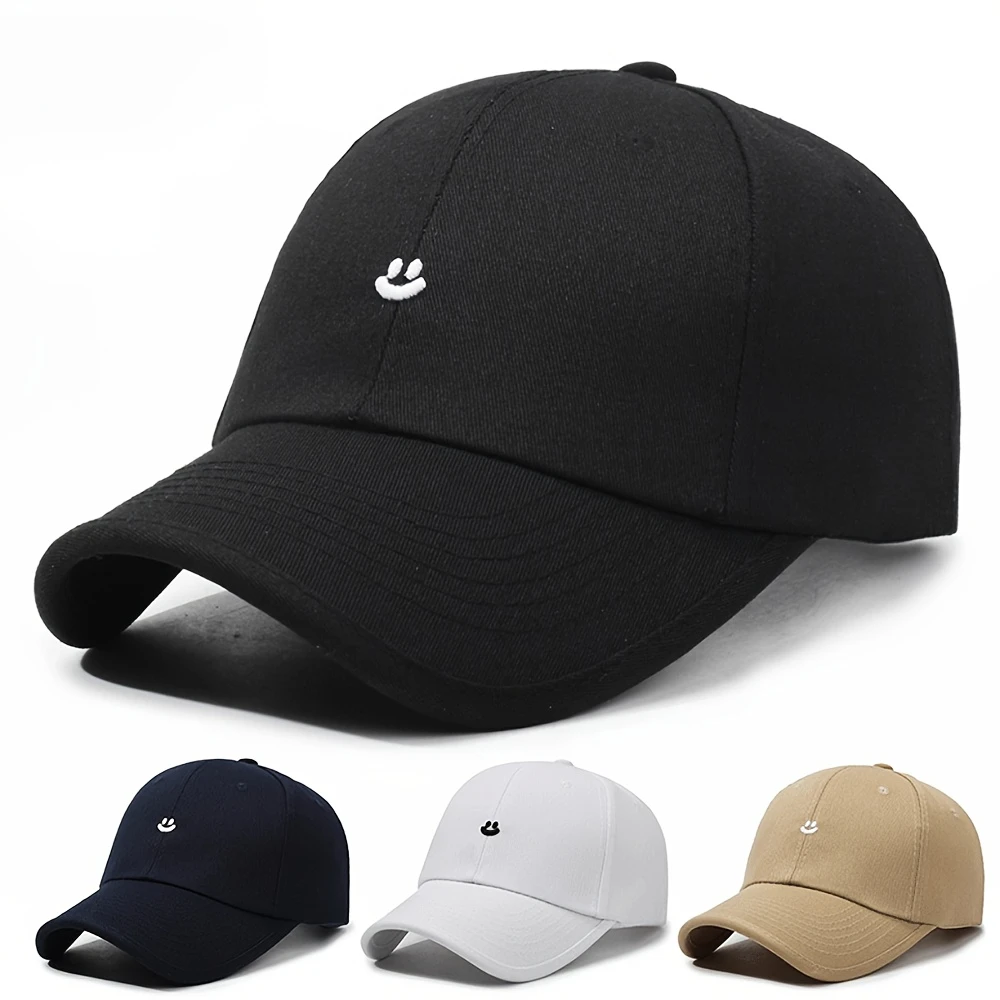 2026 Summer Minimal Curved Brim Baseball Cap, Tiny Smile Face Printed Casual Outdoor Sun Protection Dad Hat kids
2026 Summer Minimal Curved Brim Baseball Cap, Tiny Smile Face Printed Casual Outdoor Sun Protection Dad Hat kids