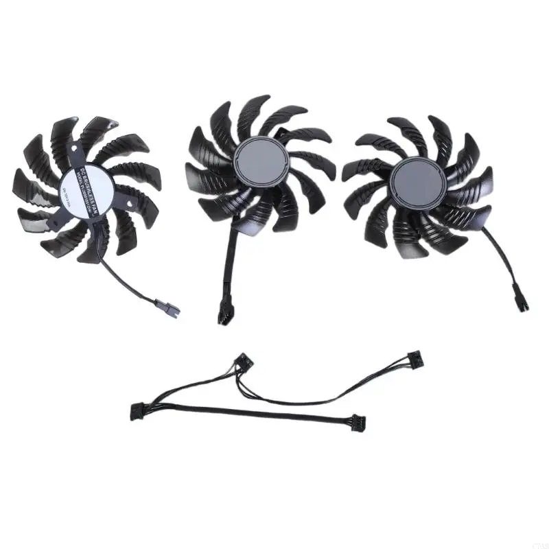 C7AB 3pcs 77mm 4Pin Graphics Card Fan for RTX3050 3060 3060TI Efficient Cooling and Enhances GPU Service PLD08010S12HH Model
C7AB 3pcs 77mm 4Pin Graphics Card Fan for RTX3050 3060 3060TI Efficient Cooling and Enhances GPU Service PLD08010S12HH Model