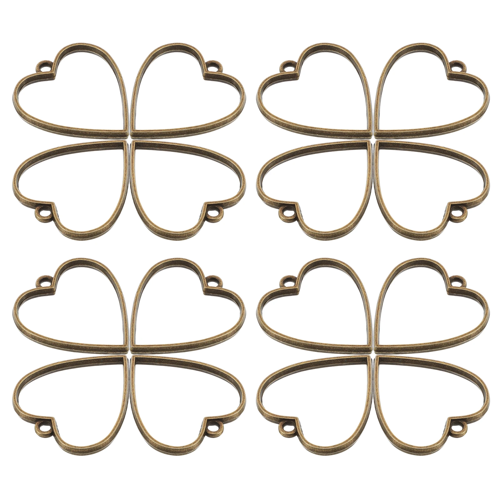 20 Pcs Heart Pendant Border Bezels for Jewelry Making Earring Embellishments Back Blanks Charms Coffee Alloy DIY
20 Pcs Heart Pendant Border Bezels for Jewelry Making Earring Embellishments Back Blanks Charms Coffee Alloy DIY