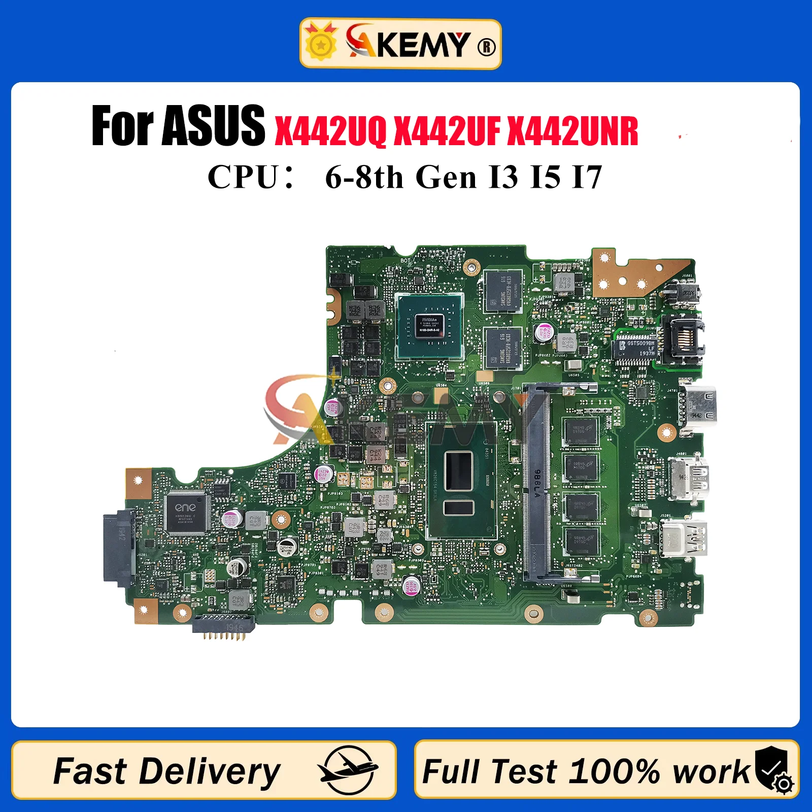 X442UQ Laptop Motherboard For ASUS X442U R419u F442U A442U X442UQ X442UF X442UAR X442UNR X442UR X442URR Mainboard I3 I5 I7 CPU
X442UQ Laptop Motherboard For ASUS X442U R419u F442U A442U X442UQ X442UF X442UAR X442UNR X442UR X442URR Mainboard I3 I5 I7 CPU