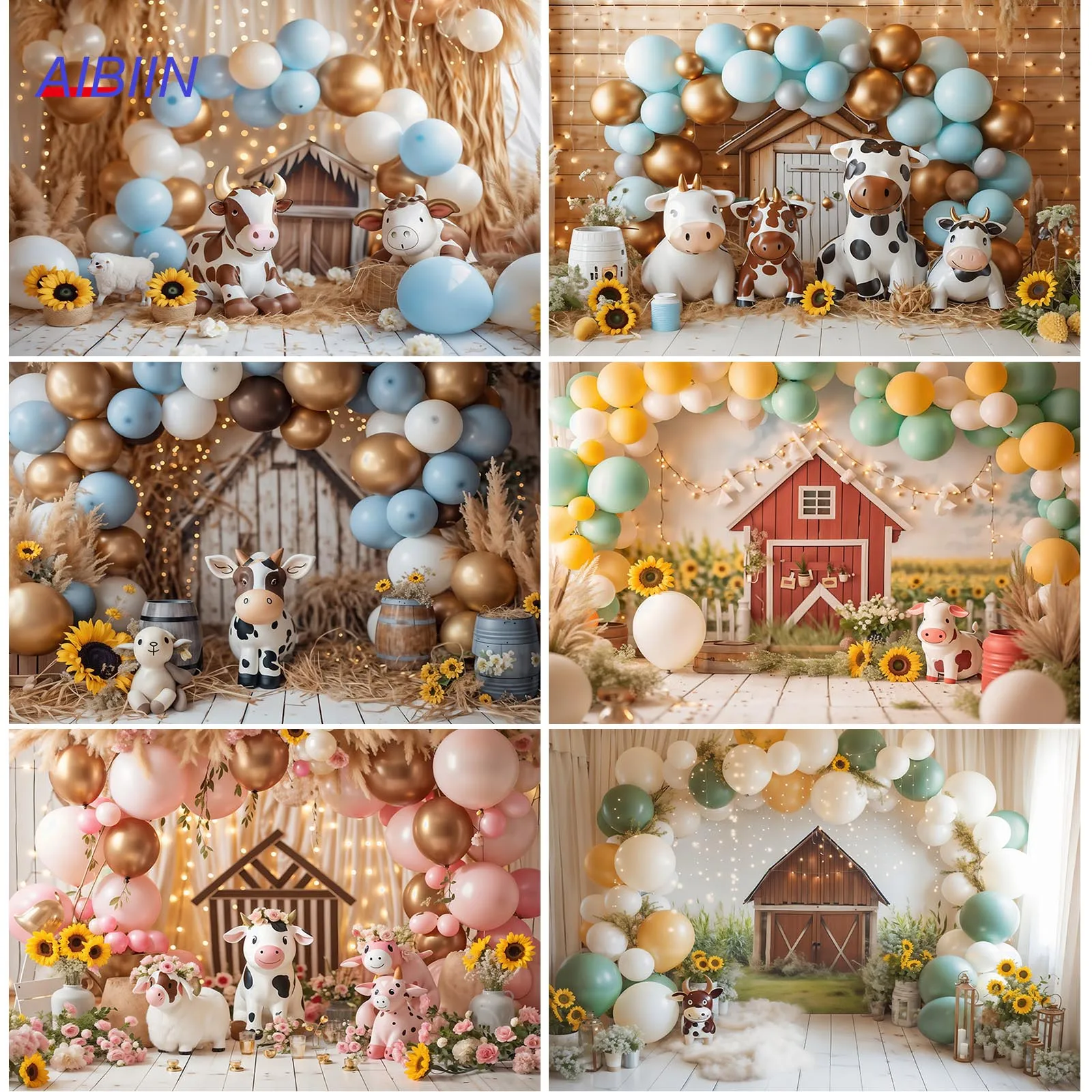 AIBIIN Farm Cow Barn Photography Background Pink Green Blue Wood Pasture Backdrop Party Decor Kid Birthday Portrait Photo Props
AIBIIN Farm Cow Barn Photography Background Pink Green Blue Wood Pasture Backdrop Party Decor Kid Birthday Portrait Photo Props