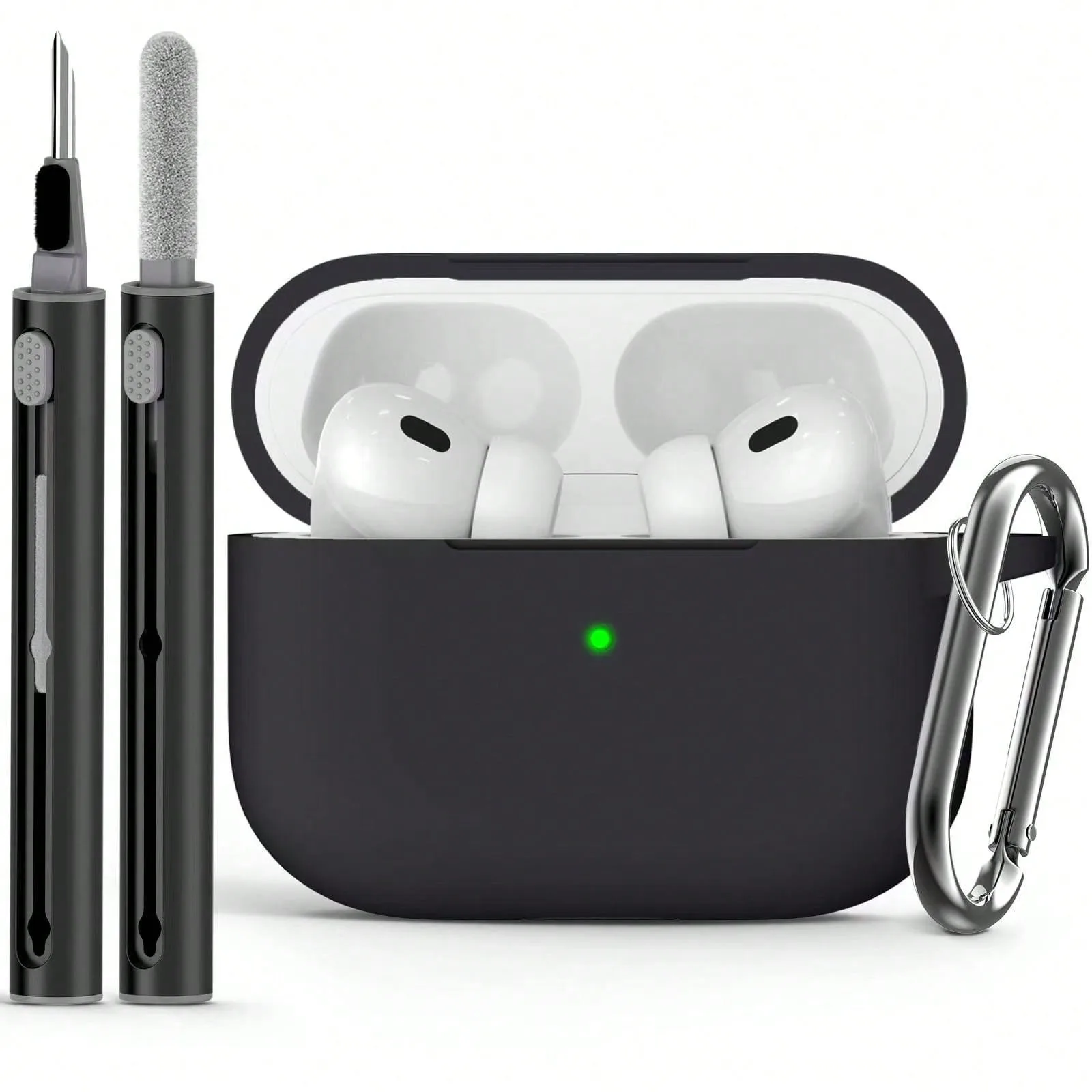 Earphone Case for AirPods Pro Cover with Cleaner Kit Soft Silicone Protective with Hook Wirless Headphones Cover
Earphone Case for AirPods Pro Cover with Cleaner Kit Soft Silicone Protective with Hook Wirless Headphones Cover