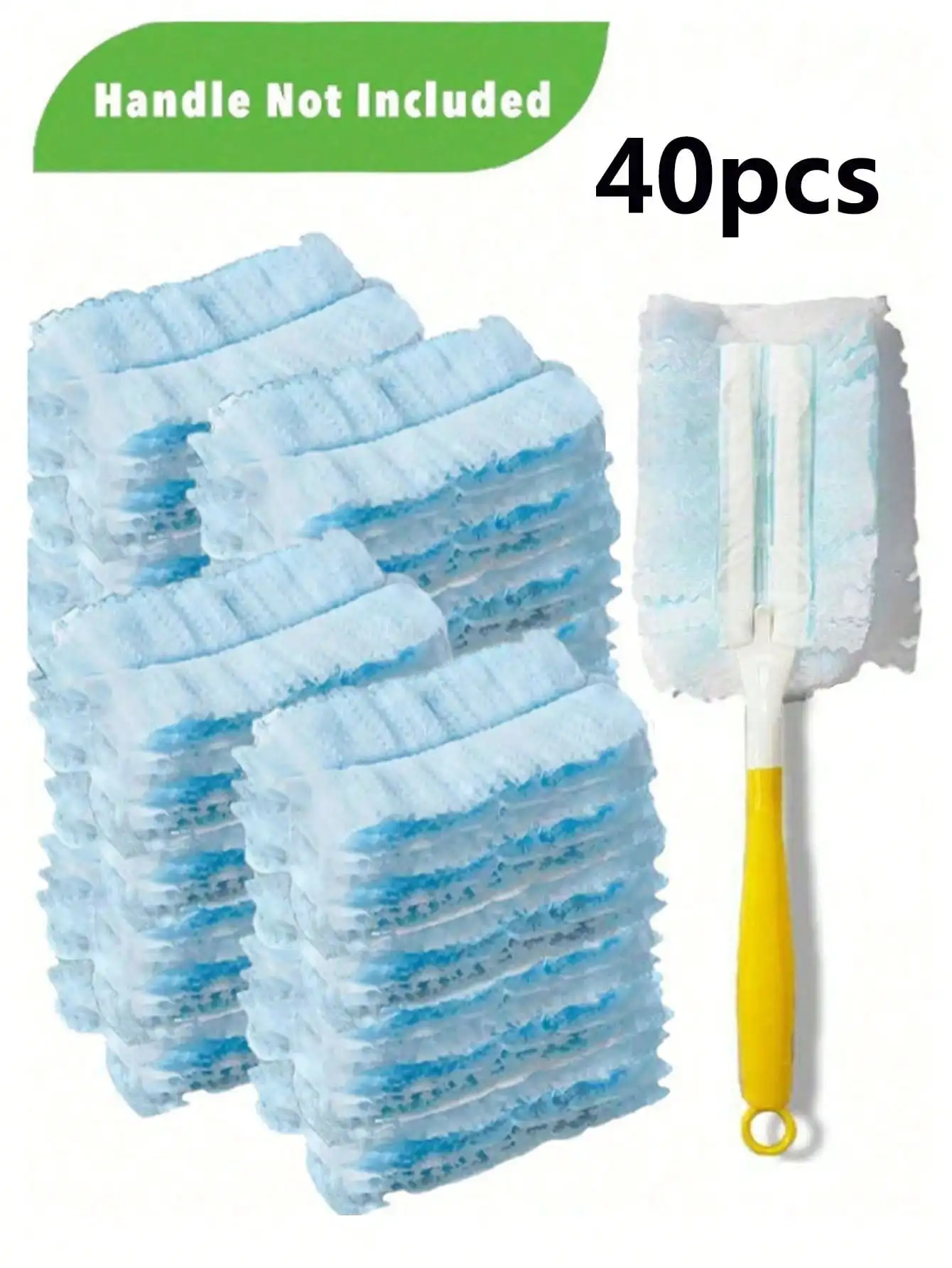 4 Packs(40pcs)3 Packs(30pcs)2 Packs(20pcs)1 Pack(10pcs) Disposable Duster Refills, Electrostatic Duster Heads Replacement - Effo
4 Packs(40pcs)3 Packs(30pcs)2 Packs(20pcs)1 Pack(10pcs) Disposable Duster Refills, Electrostatic Duster Heads Replacement - Effo