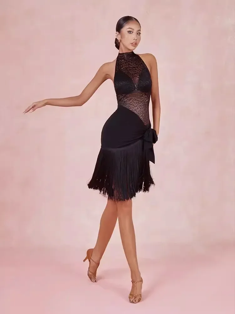 Black Pink Practice Dancing Wear Latin Dance Long Fringe Warp Skirt
Black Pink Practice Dancing Wear Latin Dance Long Fringe Warp Skirt