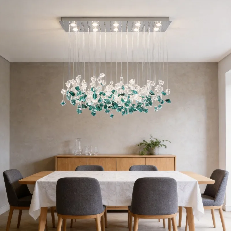 Light luxury modern Zhongshan lamps restaurant chandelier creative art advanced sense crystal lamp long dining room dining
Light luxury modern Zhongshan lamps restaurant chandelier creative art advanced sense crystal lamp long dining room dining