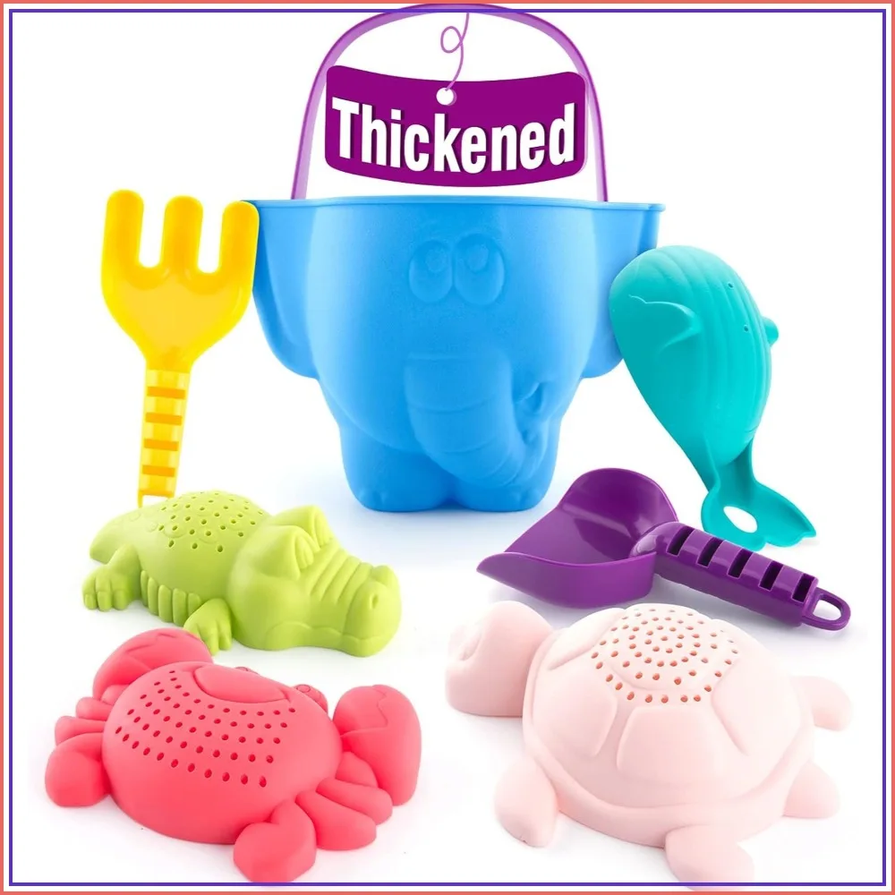 Beach Sand Toys for Toddlers 1-3 - Bucket Rake Shovel Set, Outdoor Bath Water Play for Boys Girls, Sandbox Toy Age 1-2
Beach Sand Toys for Toddlers 1-3 - Bucket Rake Shovel Set, Outdoor Bath Water Play for Boys Girls, Sandbox Toy Age 1-2