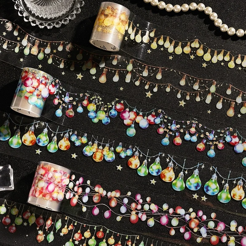 6 Rolls Aesthetic Transparent PET Washi Tape, Vintage Fairy String Light Decorative Tape for Journaling, Scrapbooking, DIY Craft
6 Rolls Aesthetic Transparent PET Washi Tape, Vintage Fairy String Light Decorative Tape for Journaling, Scrapbooking, DIY Craft