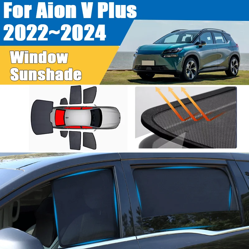 Car Sun Shade For Aion V Plus 2022 2023 2024 Blackout Mesh Blocks UV Rays Heat Insulation Windshield Curtain Auto Accessories
Car Sun Shade For Aion V Plus 2022 2023 2024 Blackout Mesh Blocks UV Rays Heat Insulation Windshield Curtain Auto Accessories