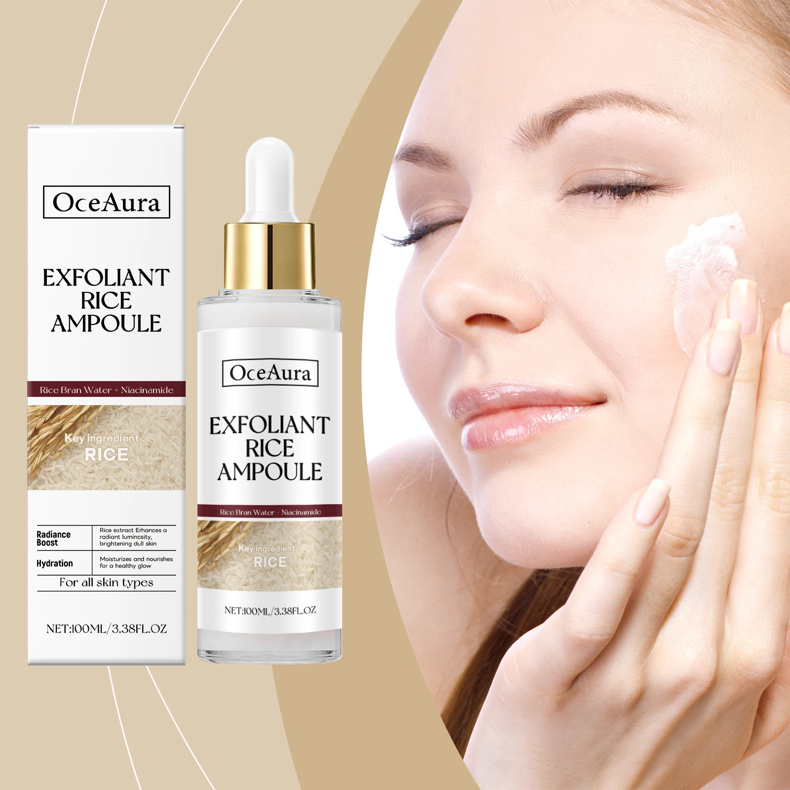 OceAura Rice Moisturizing Exfoliator Moisturizes Hydrates Gently Exfoliates And Protects Tender Skin 1pcs
OceAura Rice Moisturizing Exfoliator Moisturizes Hydrates Gently Exfoliates And Protects Tender Skin 1pcs