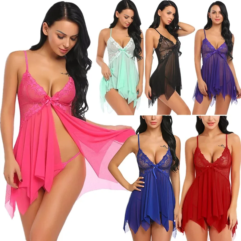 Hot new Erotic Lingerie Sexy Lingerie Temptation Lace mesh condole belt multicolor pajamas Perspective Nightdress Sexy Underwear
Hot new Erotic Lingerie Sexy Lingerie Temptation Lace mesh condole belt multicolor pajamas Perspective Nightdress Sexy Underwear
