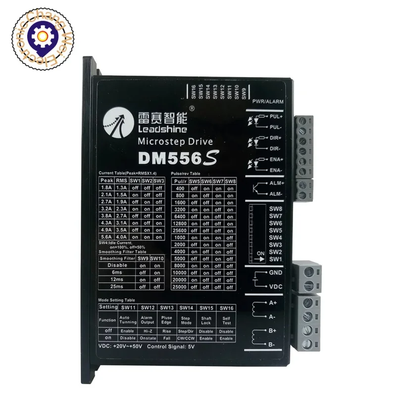 Leadshine Original New 2Phase Stepper Motor Driver DM556S Power Supply Voltage 20-50VDC Current 4.2A 5.6A Engraving Machine
Leadshine Original New 2Phase Stepper Motor Driver DM556S Power Supply Voltage 20-50VDC Current 4.2A 5.6A Engraving Machine