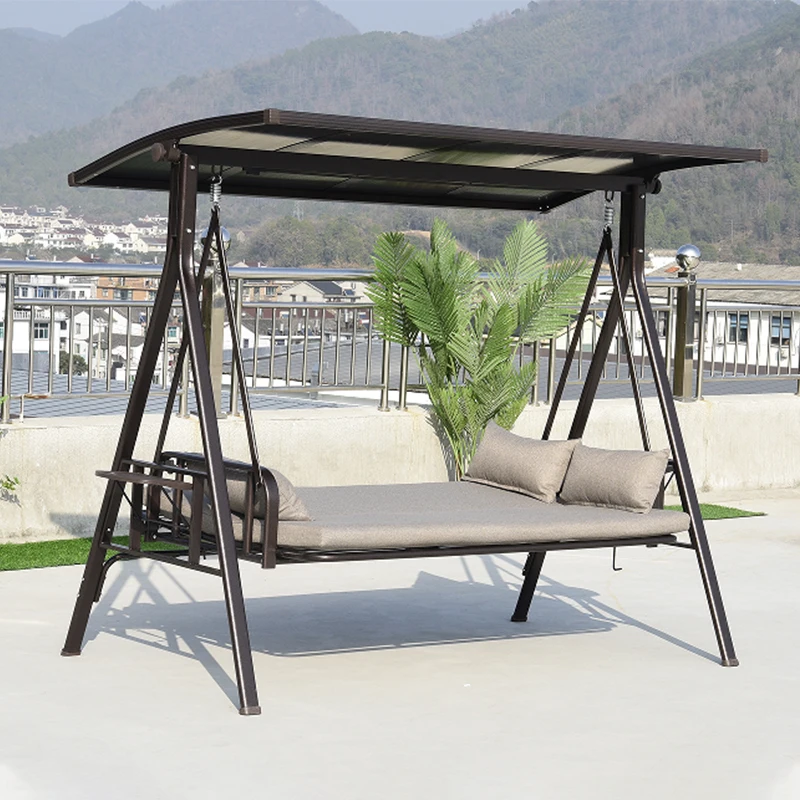 2026 New Design Outdoor Garden Swings Chairs Courtyard Rocking Bed Adjustable Backrest Outside Patio Swings with Canopypromote s
2026 New Design Outdoor Garden Swings Chairs Courtyard Rocking Bed Adjustable Backrest Outside Patio Swings with Canopypromote s
