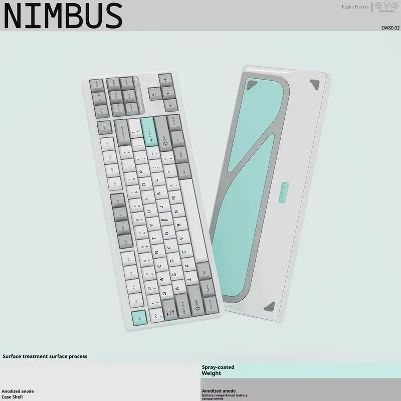 Ticktype Evo80 RGB Mechanical Keyboard 80% Size Low Latency Quiet PBT Keycaps Full-Key Anti-Ghosting Gaming-Friendly Ideal Gift
Ticktype Evo80 RGB Mechanical Keyboard 80% Size Low Latency Quiet PBT Keycaps Full-Key Anti-Ghosting Gaming-Friendly Ideal Gift