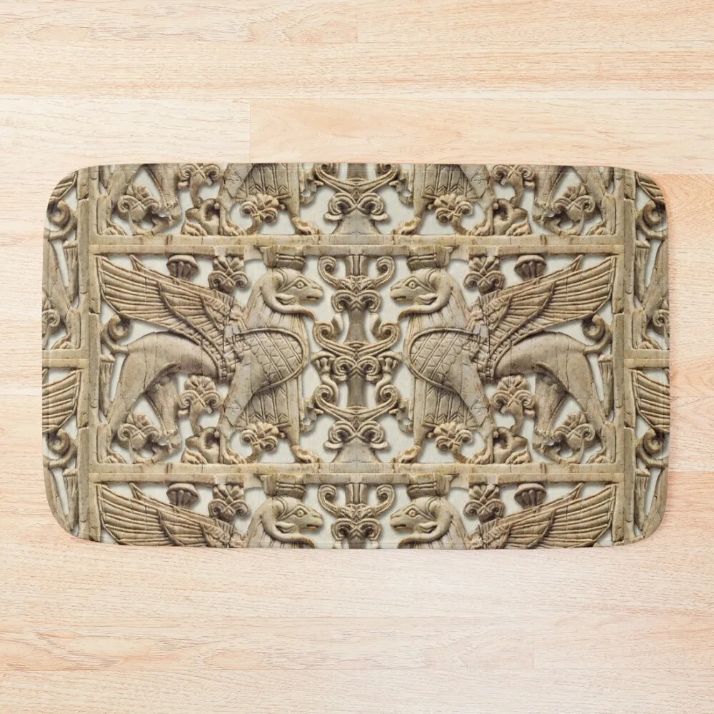 Assyrian Ram Headed Sphinx double version Bath Mat For The Bathroom Bathroom Rugs Mat 
Assyrian Ram Headed Sphinx double version Bath Mat For The Bathroom Bathroom Rugs Mat
