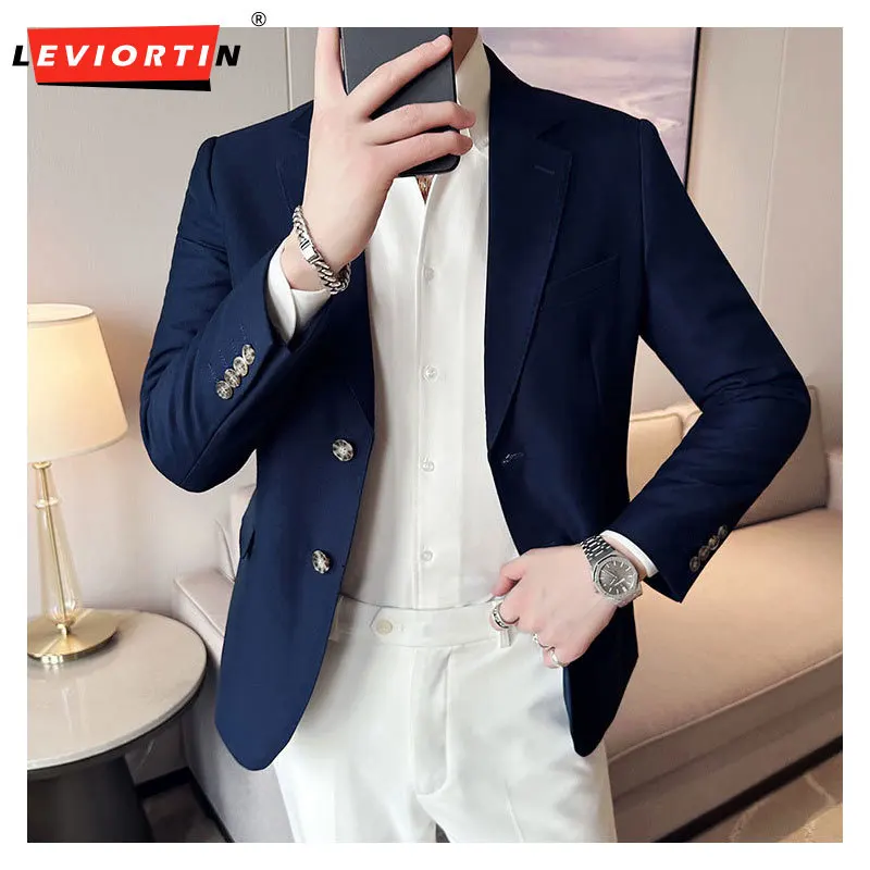 Quality Business Formal Wear Long Sleeve Blazer Jackets For Men Clothing 2024 Single Breasted Slim Fit Casual Suit Coats Tuxedo
Quality Business Formal Wear Long Sleeve Blazer Jackets For Men Clothing 2024 Single Breasted Slim Fit Casual Suit Coats Tuxedo