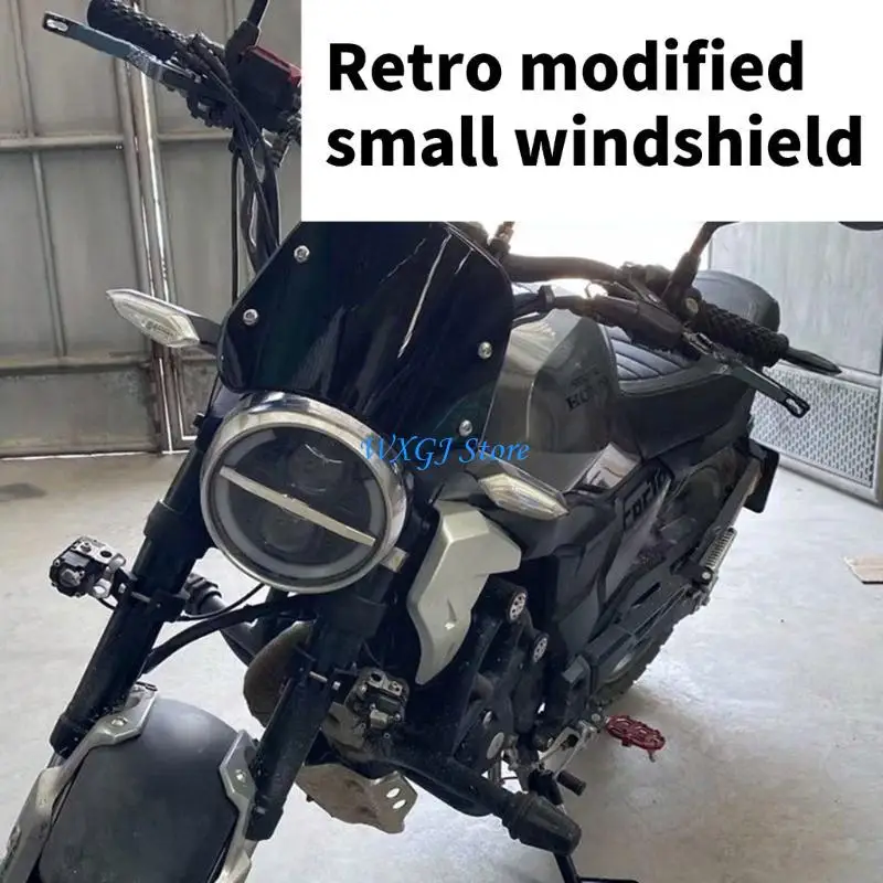 37JE Motorcycle Windscreen Deflector for 5''-7" Headlight Windshield Front Windscreen Motorbike Accessories
37JE Motorcycle Windscreen Deflector for 5''-7" Headlight Windshield Front Windscreen Motorbike Accessories