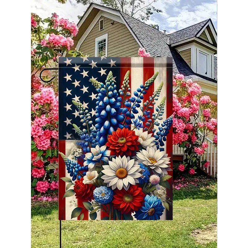 1pc 14x18 Inch Veteran Patriotic Garden Flag American Stars Stripes Double Sided July 4th Veteran's Day Outdoor Yard Decor
1pc 14x18 Inch Veteran Patriotic Garden Flag American Stars Stripes Double Sided July 4th Veteran's Day Outdoor Yard Decor