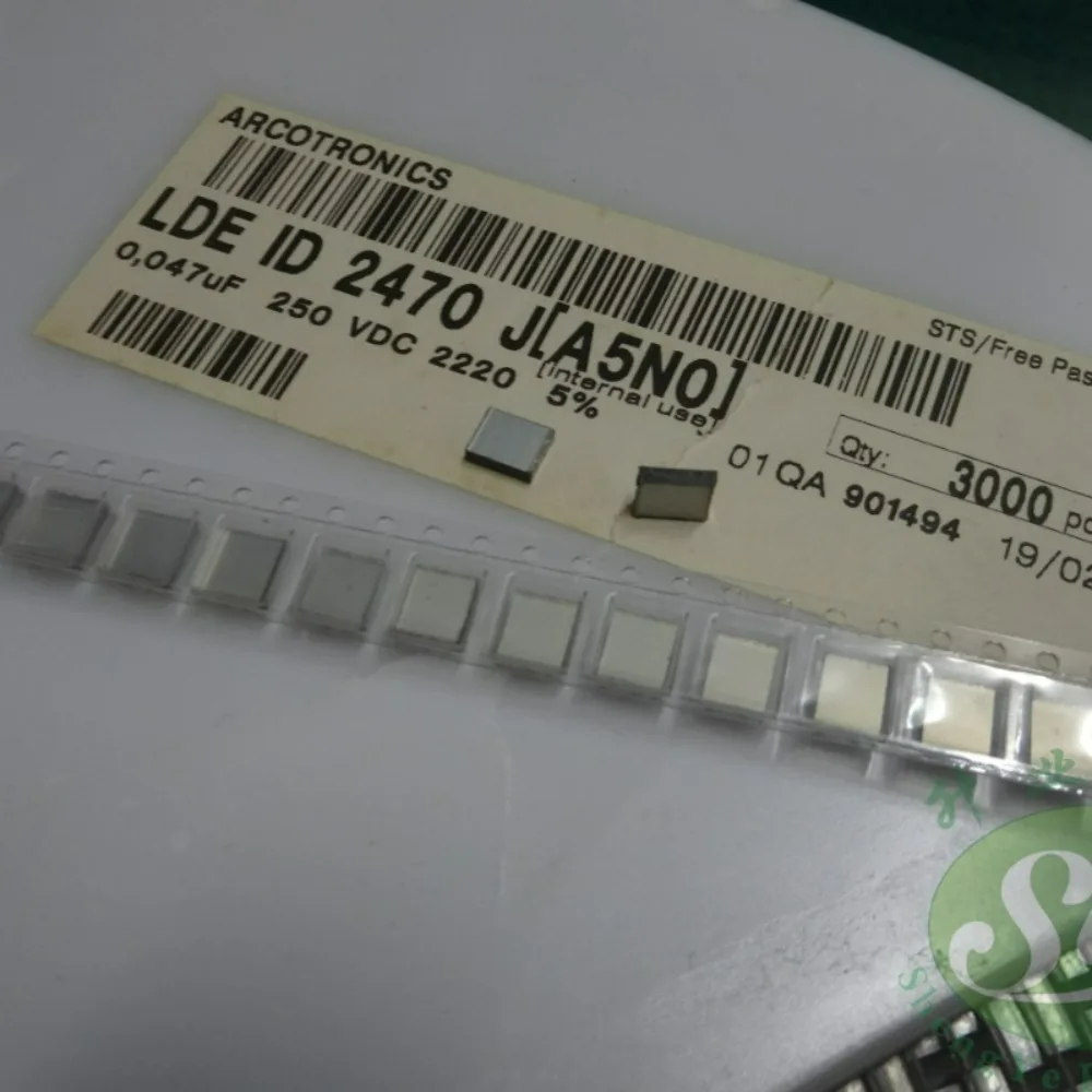 10pcs/lot AV LDE 0.047uf 250V 47nf 473 Brand New Surface Mount Film Capacitor LDEID2470JA5N0
10pcs/lot AV LDE 0.047uf 250V 47nf 473 Brand New Surface Mount Film Capacitor LDEID2470JA5N0