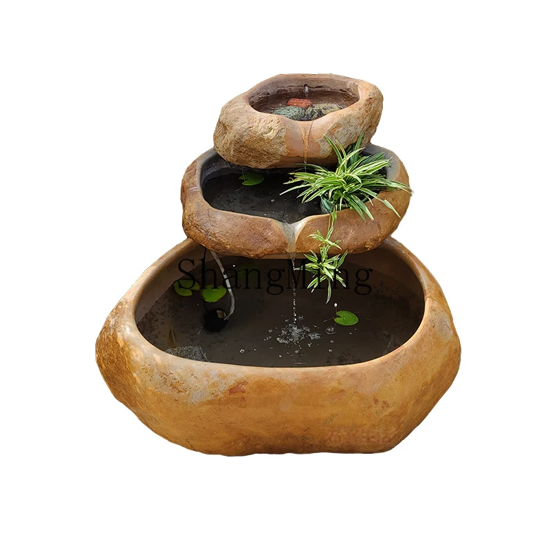 DHY living courtyard natural stone flowing water fish tank outdoor garden art stone landscaping
DHY living courtyard natural stone flowing water fish tank outdoor garden art stone landscaping