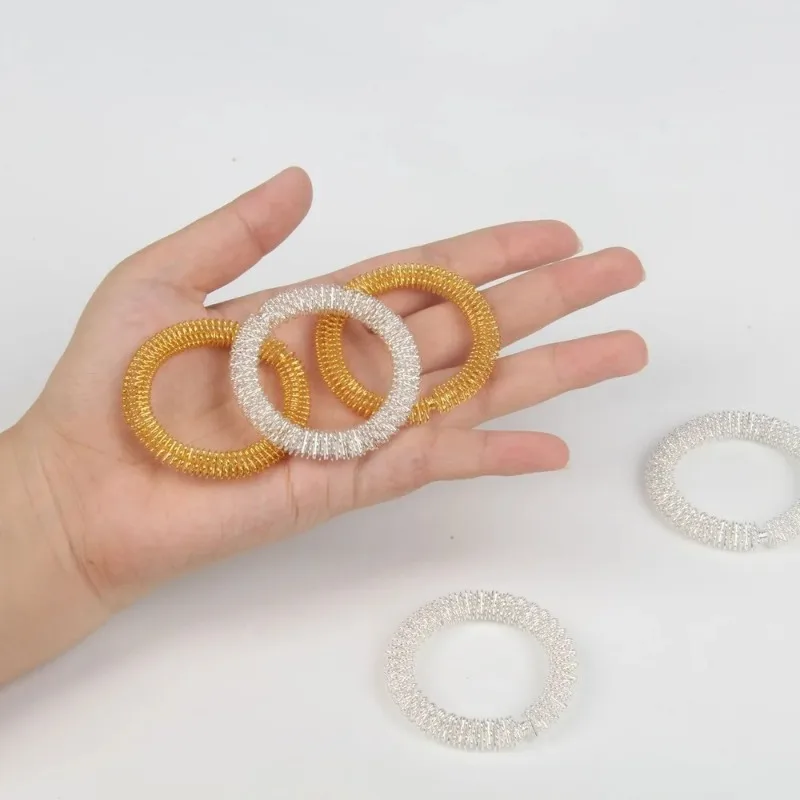 1Pcs Gold/Silver Spring Bracelet Decoration Toy Kids Adult Decompression Toys Wrist Massage Spring Stress Reliever Toys
1Pcs Gold/Silver Spring Bracelet Decoration Toy Kids Adult Decompression Toys Wrist Massage Spring Stress Reliever Toys