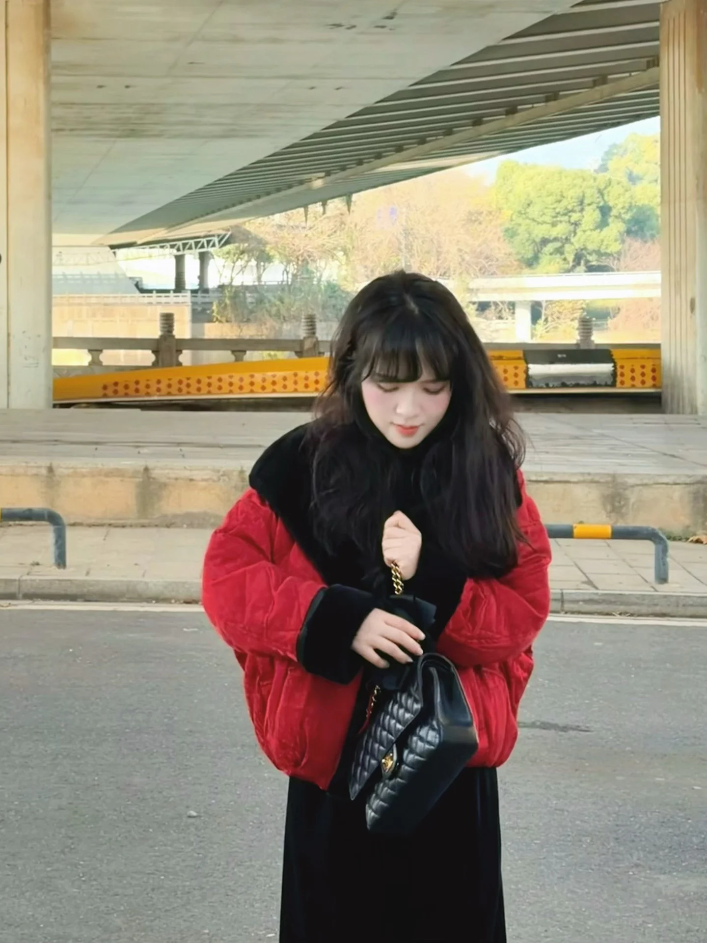 Thiened Woolen Collar down Jaet Miss K Fluffy Du Feather Loose Warm Casual Sle Women's Coat with Long Sves And Belt
Thiened Woolen Collar down Jaet Miss K Fluffy Du Feather Loose Warm Casual Sle Women's Coat with Long Sves And Belt