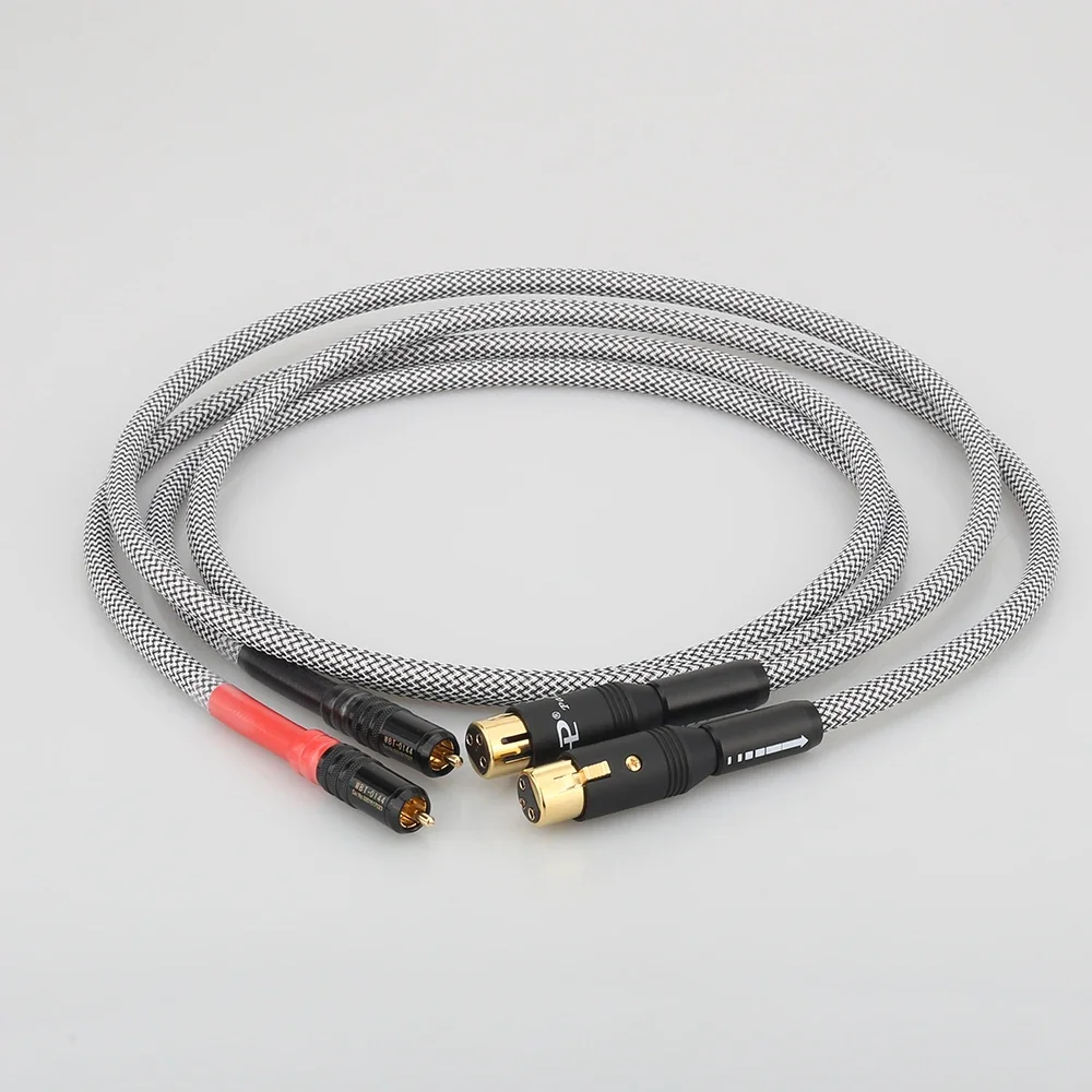 HIFI A26 OFC Silver Plated Audio Cable RCA Male To XLR Female Plug Balanced Interconnect Cord
HIFI A26 OFC Silver Plated Audio Cable RCA Male To XLR Female Plug Balanced Interconnect Cord