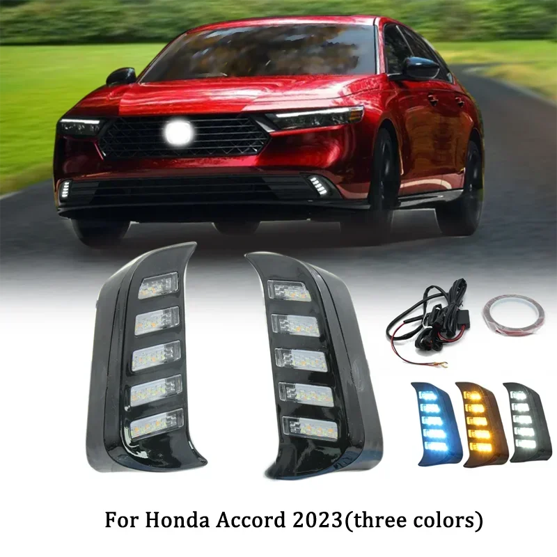 Car Daytime Running Light For Honda Accord 2023 LED Daylight Yellow Turn Signal DRL Auto Stylish Fog Lamp
Car Daytime Running Light For Honda Accord 2023 LED Daylight Yellow Turn Signal DRL Auto Stylish Fog Lamp