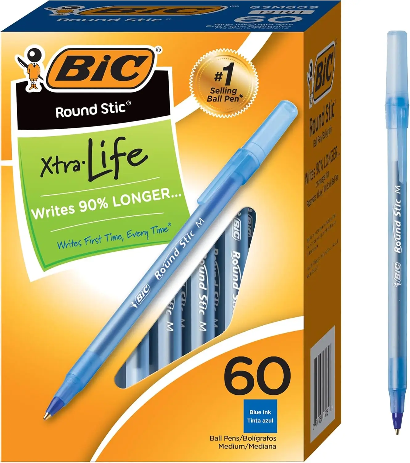 Ballpoint Pens with 1.0 mm Medium Point, Smooth Ink Flow, 60-Count Blue Ink for School and Office
Ballpoint Pens with 1.0 mm Medium Point, Smooth Ink Flow, 60-Count Blue Ink for School and Office