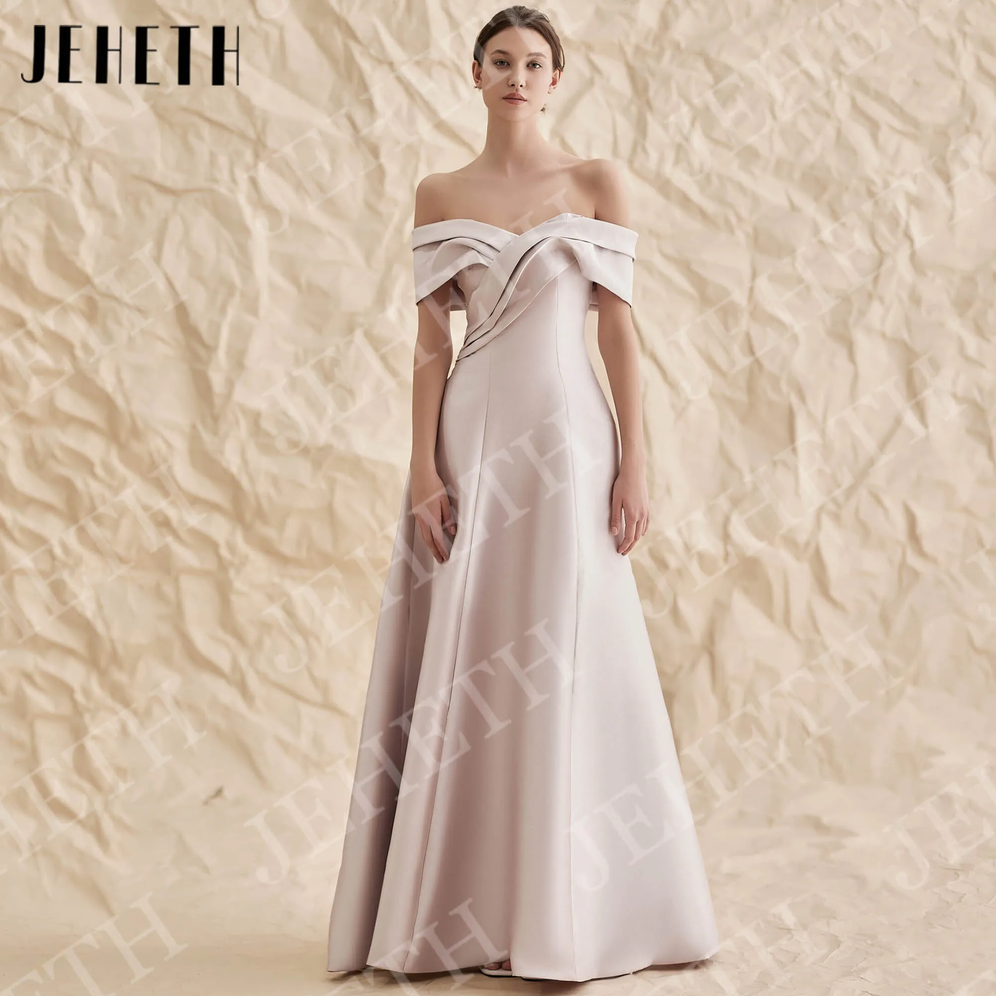 JEHETH Evening Dresses Woman Elegant Formal Off Shoulder Satin A Line Wedding Guest Dress Prom V Neck Customized платье вечернее
JEHETH Evening Dresses Woman Elegant Formal Off Shoulder Satin A Line Wedding Guest Dress Prom V Neck Customized платье вечернее