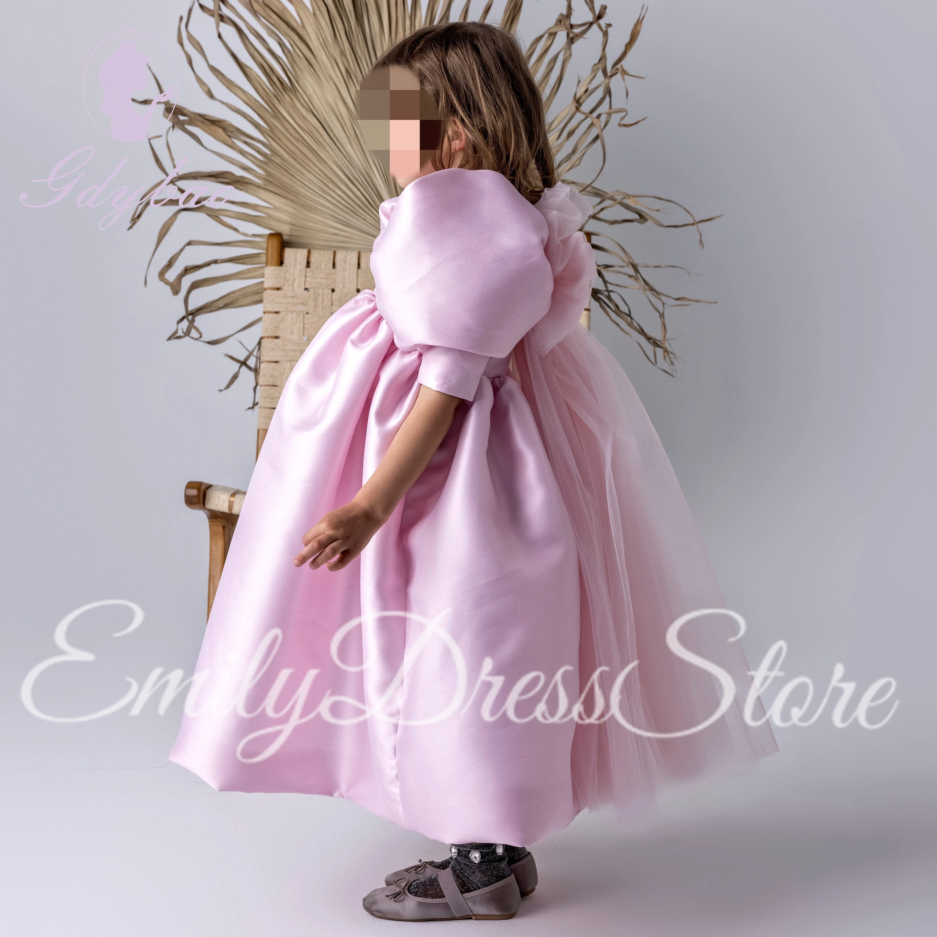 Customized Pink Bridesmaid Flower Girl Dress For Wedding Puffy Half Sleeves Elegant Baby Kids Birthday First Communion Gown
Customized Pink Bridesmaid Flower Girl Dress For Wedding Puffy Half Sleeves Elegant Baby Kids Birthday First Communion Gown