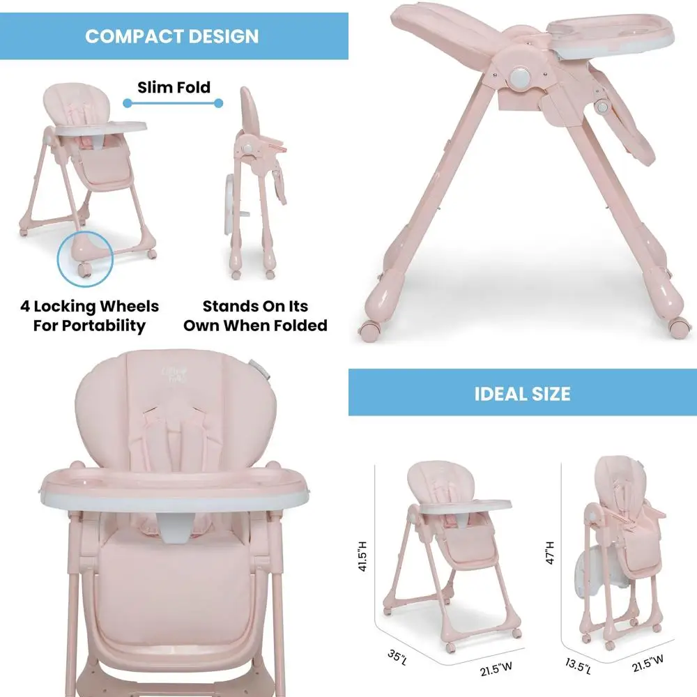 Компактный стульчик-трансформер 2-в-1 для младенцев и малышей, розовый
Компактный стульчик-трансформер 2-в-1 для младенцев и малышей, розовый