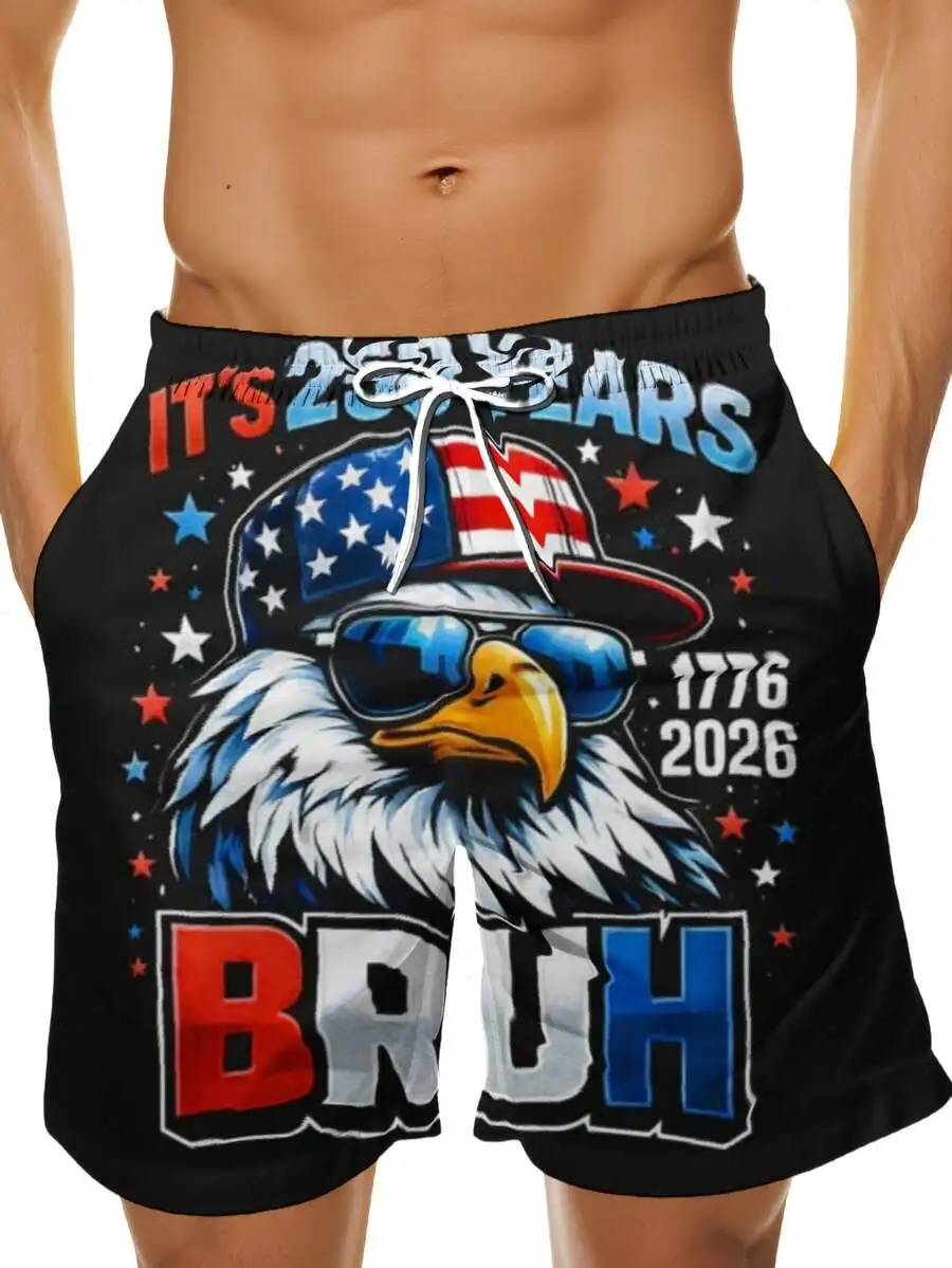 Mens Patriotic Beach Shorts 250 Years 1776-2026 Eagle Sunglasses Hat Design
Mens Patriotic Beach Shorts 250 Years 1776-2026 Eagle Sunglasses Hat Design