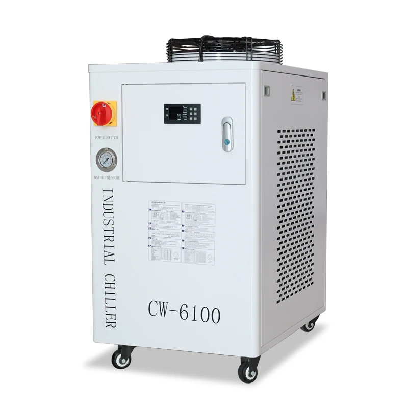 CW6100 Water Chiller Industrial Air-cooled for Machines Industrial Chiller Co2 150w Tube
CW6100 Water Chiller Industrial Air-cooled for Machines Industrial Chiller Co2 150w Tube