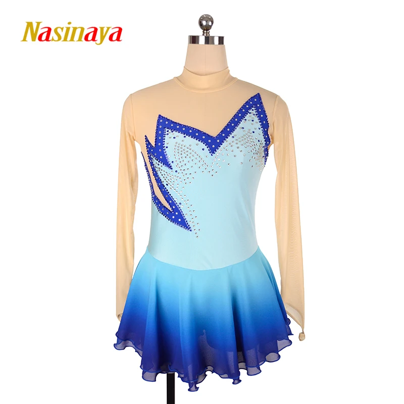Nasinaya Figure Skating Dress Customized Competition Training Women's Children's Rhythmic Gymnastics Dance Light Blue Clothing
Nasinaya Figure Skating Dress Customized Competition Training Women's Children's Rhythmic Gymnastics Dance Light Blue Clothing