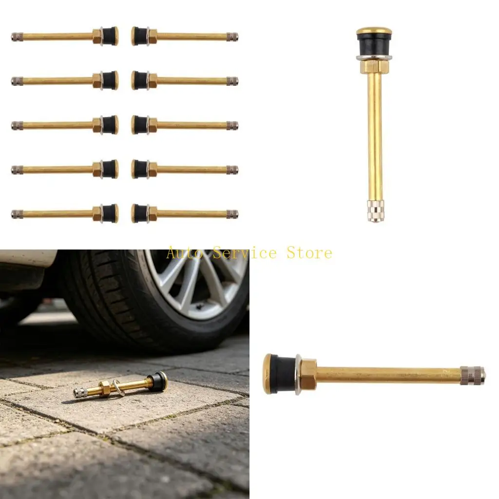 462A High Quality TR572 Brass Valves Stems For Heavy Duty Tires Pack Of 10 Universal Wheel Truck Tire Valves Stem Long Lasting
462A High Quality TR572 Brass Valves Stems For Heavy Duty Tires Pack Of 10 Universal Wheel Truck Tire Valves Stem Long Lasting