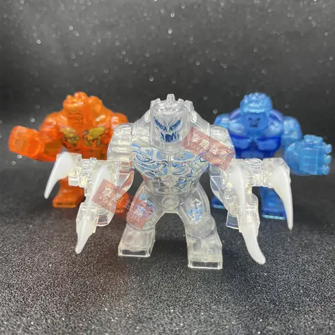 Big Venom Decool Thanos gran antidisturbios carnage linterna verde Hulk Buster Goblin Thing figuras de bloques de construcción juguete para niños