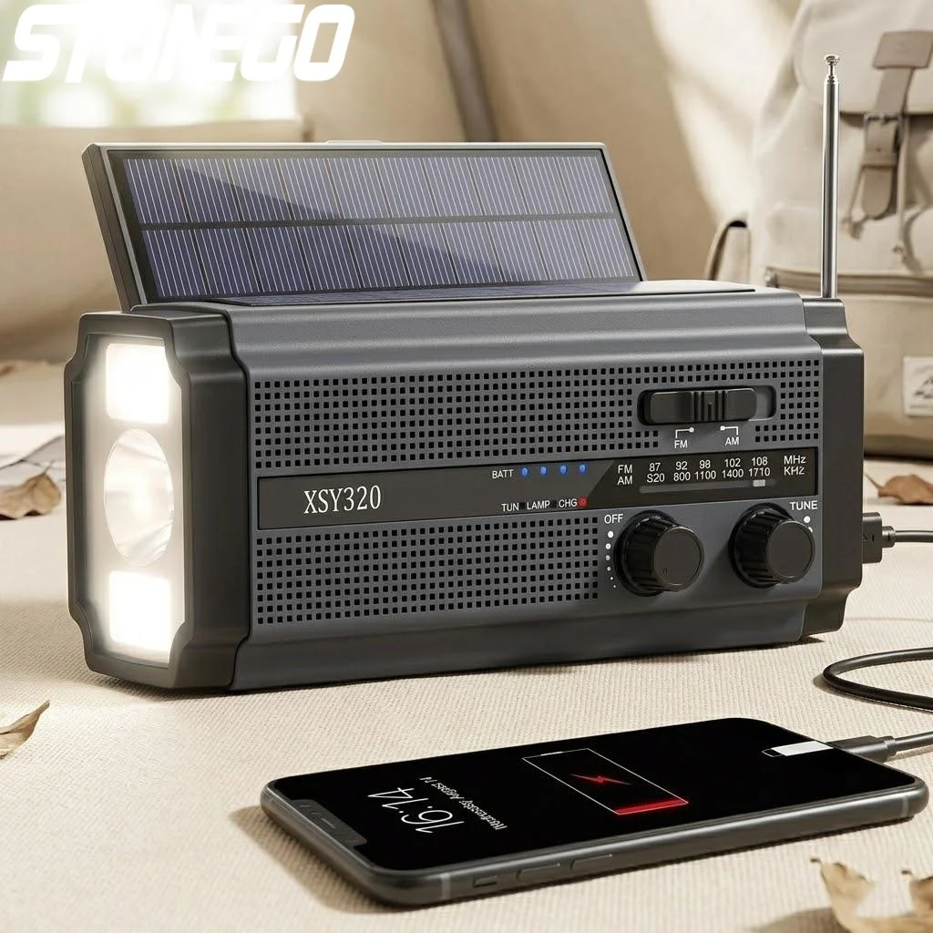 Portable Solar Emergency Radio AM FM 5000mAh Power Bank LED Light SOS Alarm for Camping Hiking Outdoors
Portable Solar Emergency Radio AM FM 5000mAh Power Bank LED Light SOS Alarm for Camping Hiking Outdoors
