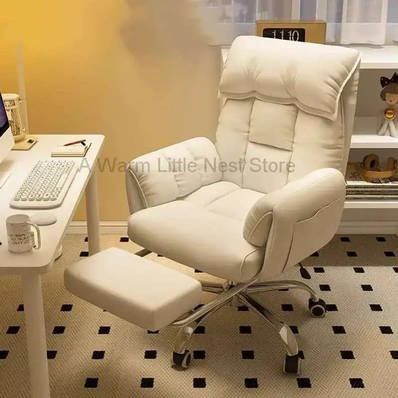 Милый минимализм офисный стул спинка колеса легкая подставка для ног для чтения спальня офисный стул компьютер Muebles модная мебель 
Милый минимализм офисный стул спинка колеса легкая подставка для ног для чтения спальня офисный стул компьютер Muebles модная мебель