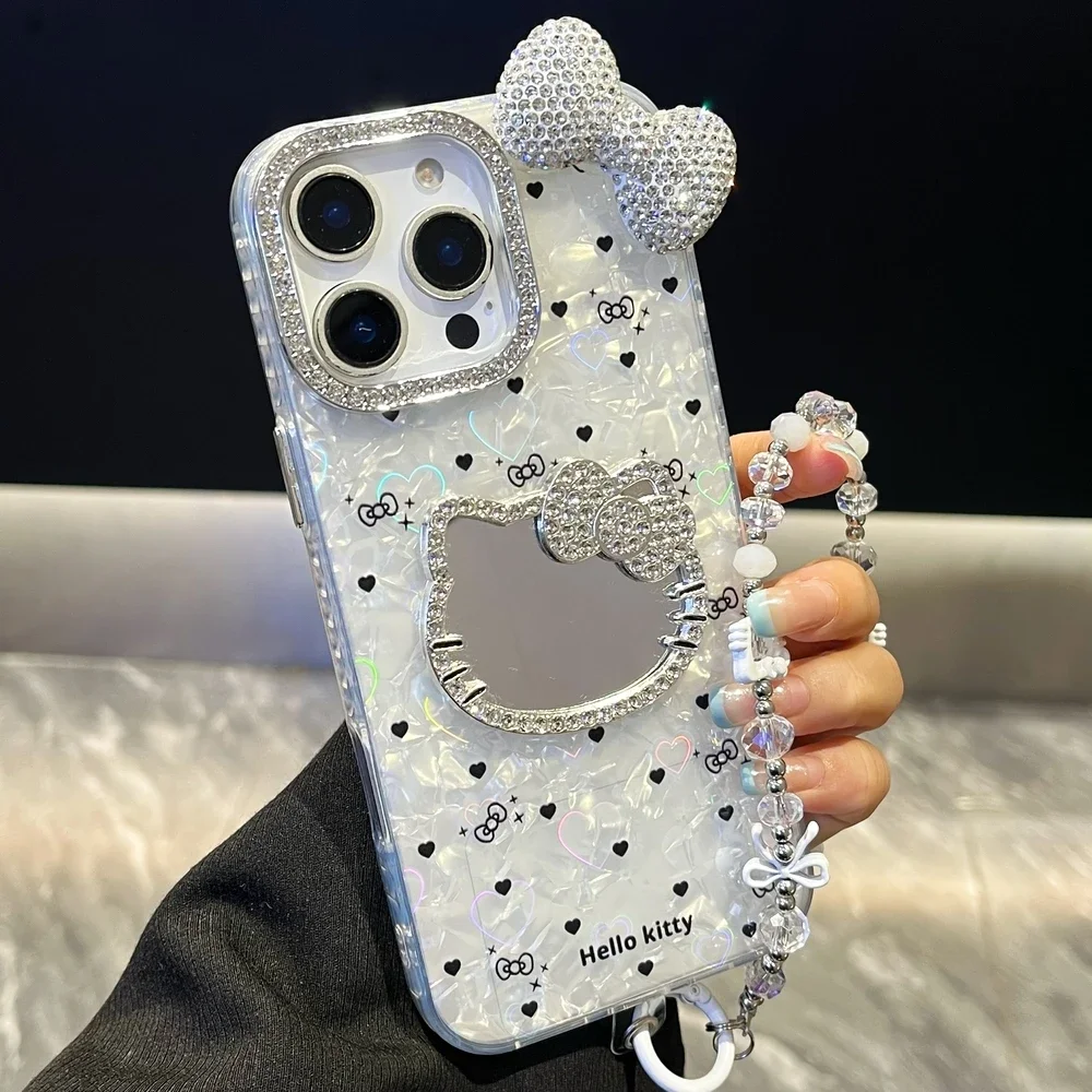 3D Cute Cartoon Sanrio Y2K Hello Kitty Bling Glitter Mirror Surface Phone Case For iPhone 16 15 14 13 12 11 Pro Max Hard Cover
3D Cute Cartoon Sanrio Y2K Hello Kitty Bling Glitter Mirror Surface Phone Case For iPhone 16 15 14 13 12 11 Pro Max Hard Cover
