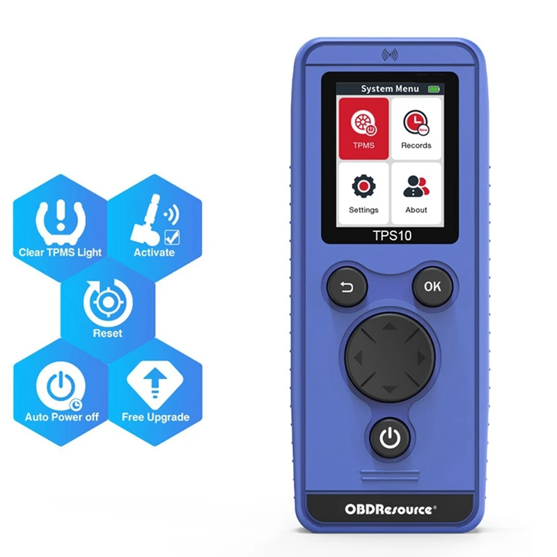 Obdresource TPS10 Универсальный комплексный монитор сброса давления в шинах TPMS Инструмент для сброса Учебное устройство EL50448
Obdresource TPS10 Универсальный комплексный монитор сброса давления в шинах TPMS Инструмент для сброса Учебное устройство EL50448